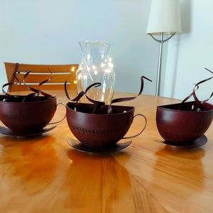 Set of three decorative kitchen items